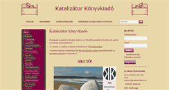 Desktop Screenshot of katalizatorkiado.hu