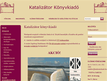 Tablet Screenshot of katalizatorkiado.hu